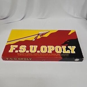 F.S.U.OPOLY Florida State University Board Game Late For The Sky FSU Seminoles